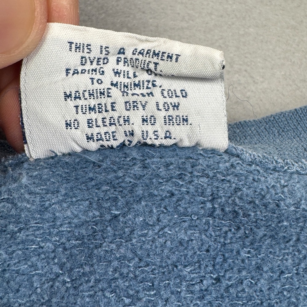 VTG Gimmie International GAB Gimmie A Break Large Sweatshirt Blue Made in USA - Picture 4 of 8